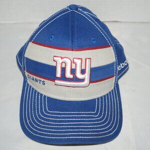 Reebok NY NEW YORK GIANTS Hat Cap NFL Equipment On Field Size L/XL Unisex EUC
